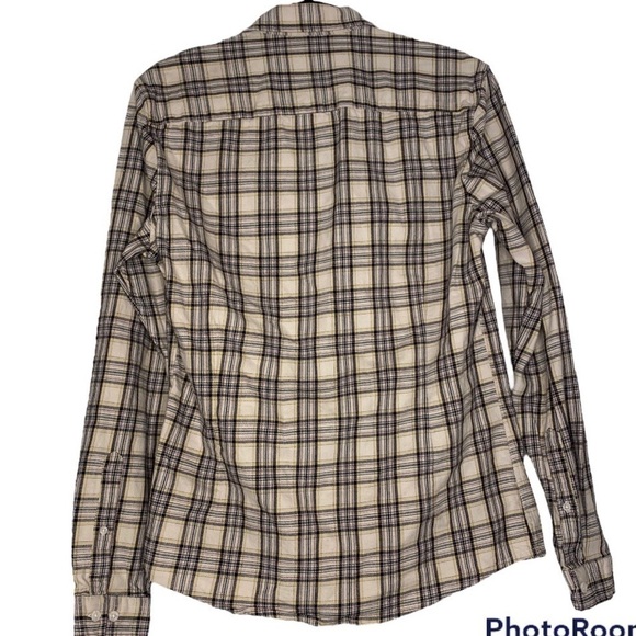 ASOS PLAID FLANNEL BUTTON DOWN LONG SLEEVE SHIRT SIZE MEDIUM - Picture 7 of 7